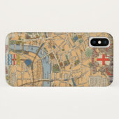 Coques Case-Mate iPhone La carte des enfants de Londres, Angleterre (Dos (Horizontal))