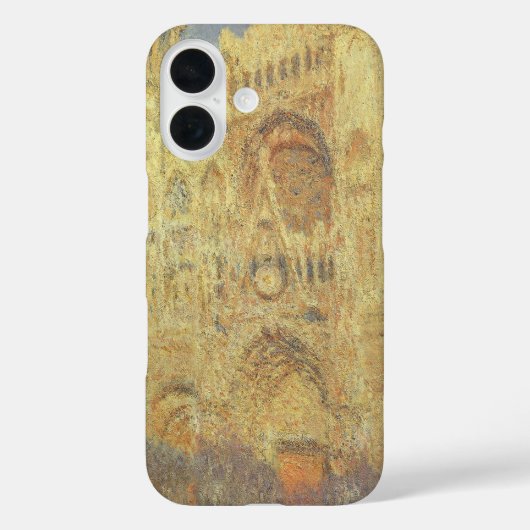 Coques Case-Mate iPhone La Cathédrale de Rouen, soleil couchant par Claude (Verso)
