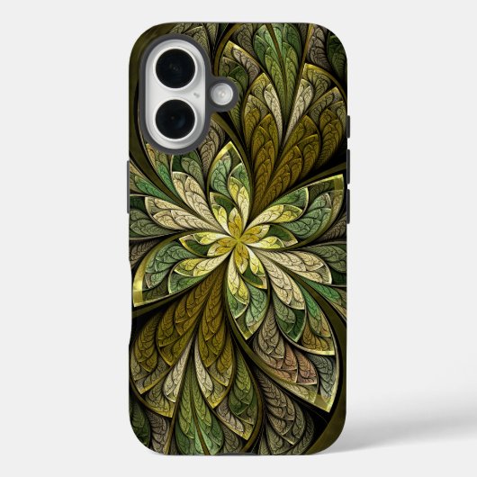 Coques Case-Mate iPhone La Chanteuse Vert Verre Abstrait (Verso)