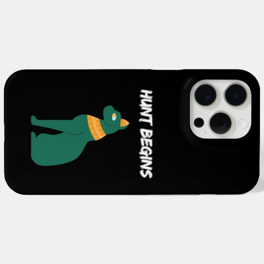 Coques Case-Mate iPhone La chasse commence (Verso (horizontal))