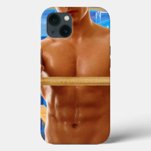 Case-Mate iPhone Case La chemise de SlipperyJoe homme musclé torse nu ab