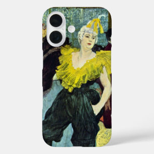 Coques iPhone 16 La Clownesse (Clown) Cha-U-Kao de Toulouse Lautrec