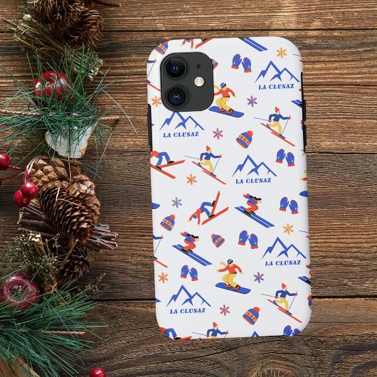 Coques Case-Mate iPhone La Clusaz France Motif de snowboard