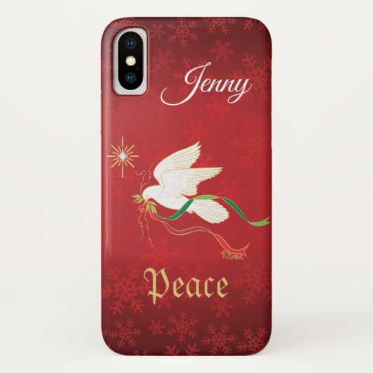 Coques Case-Mate iPhone La colombe blanche répand la paix (Dos)