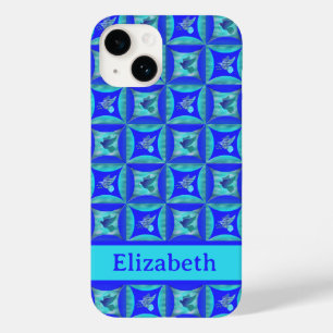 Coque Pour iPhone 14 La colombe bleue dans le trou dans la porte de la 