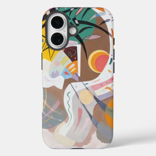 Coques Case-Mate iPhone La courbe dominante de Kandinsky Abstraite (Verso)