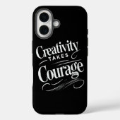 Coques Case-Mate iPhone La créativité prend courage Art inspiré design (Verso)