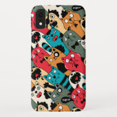 Coques Case-Mate iPhone La Crowd of cats (Dos)
