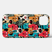 Coques Case-Mate iPhone La Crowd of cats (Verso (horizontal))