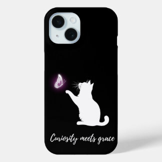 Coque Pour iPhone 15 La curiosité rencontre la grâce
