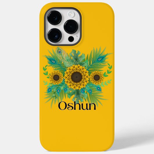 Coques Case-Mate iPhone La déesse d'Oshun Tournesols (Verso)