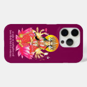 Coques Case-Mate iPhone La déesse Gayatri Devi sur Lotus Hindu Deity (Verso (horizontal))
