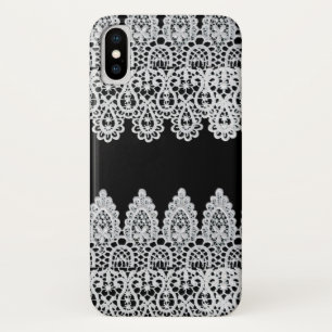 Etui iPhone Case-Mate La dentelle blanche forme une frontière sensible