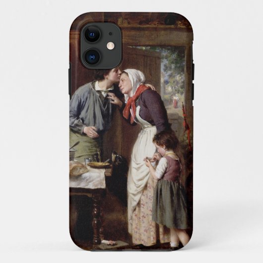 Coques Case-Mate iPhone La dévotion d'un fils, 1868 (huile sur la toile) (Dos)