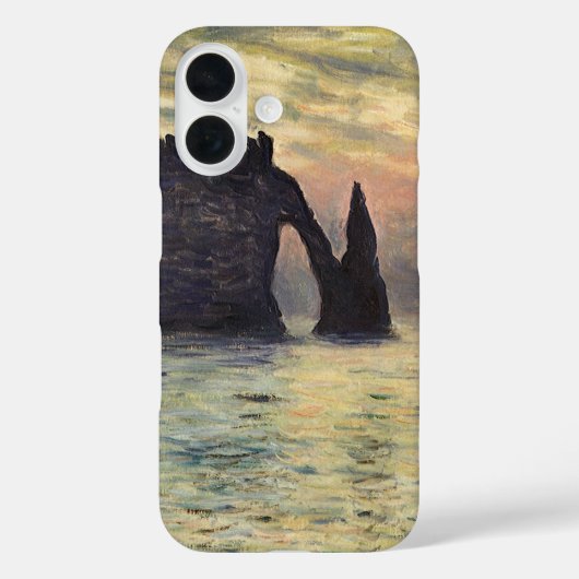 Coques Case-Mate iPhone La falaise Etretat, coucher de soleil de Claude Mo (Verso)