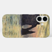 Coques Case-Mate iPhone La falaise Etretat, coucher de soleil de Claude Mo (Verso (horizontal))