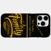 Coques Case-Mate iPhone La famille tient le coeur de chaque maison ensembl (Verso (horizontal))