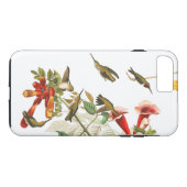 Coques Case-Mate iPhone La faune d'oiseaux de colibri fleurit la caisse de (Dos (Horizontal))