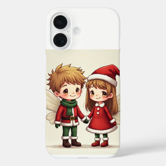 Coques Case-Mate iPhone La fée de Noël d'une paire iPhone 16 Coques (Verso)