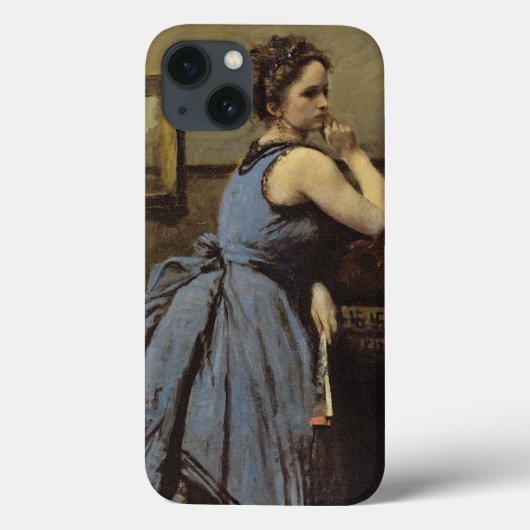 Coques Case-Mate iPhone La femme dans le bleu, 1874 (Verso)