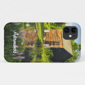 Coques Case-Mate iPhone La ferme Brown de John dans l'Adirondacks, N.Y. (Dos (Horizontal))