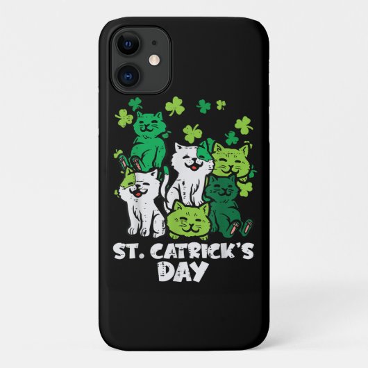 Coques Case-Mate iPhone la fête des chats de la Saint-Patrick Saint Pattys (Dos)