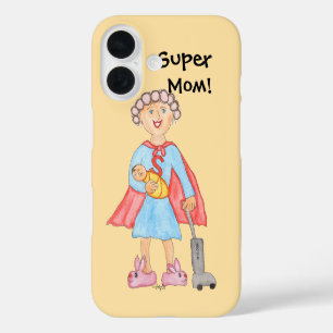 Coques iPhone 16 La fête des mères Super Maman