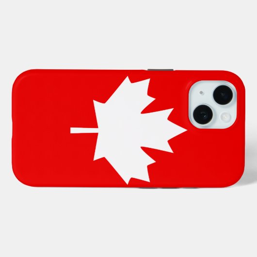 Coques Case-Mate iPhone La Feuille d'érable du Canada 1867 Anniversaire 15 (Verso (horizontal))