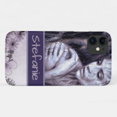 Coques Case-Mate iPhone La Fille dans les Bois (fleurs) (Dos (Horizontal))