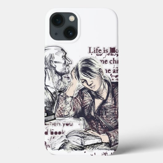 Coques Case-Mate iPhone La fille lisant un livre (Verso)
