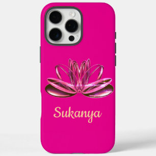 Coques iPhone 16 Pro Max La fleur de lotus personnalisée
