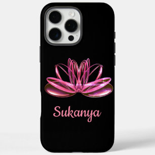 Coques iPhone 16 Pro Max La fleur de lotus personnalisée