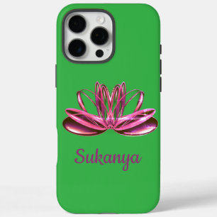Coques iPhone 16 Pro Max La fleur de lotus personnalisée