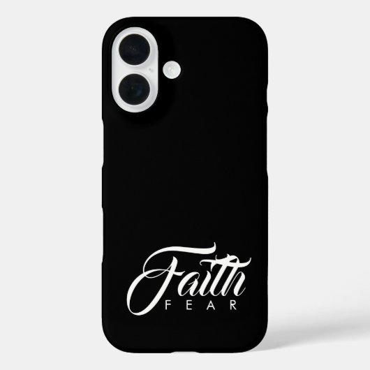 Coques Case-Mate iPhone La foi au-dessus de la peur Noire (Verso)