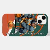 Coques Case-Mate iPhone La force primordiale du Basketball (Verso (horizontal))