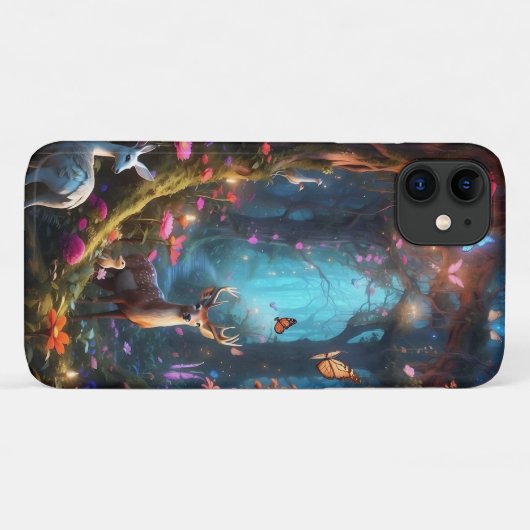 Coques Case-Mate iPhone La forêt enchantée est une oasis mystique (Dos (Horizontal))