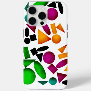 Coque iPhone 15 Pro Max la forme unique du motif de couleur