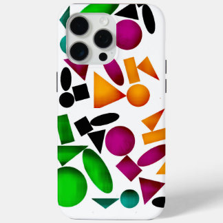 Coque iPhone 15 Pro Max la forme unique du motif de couleur
