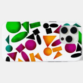 Coques Case-Mate iPhone la forme unique du motif de couleur (Verso (horizontal))
