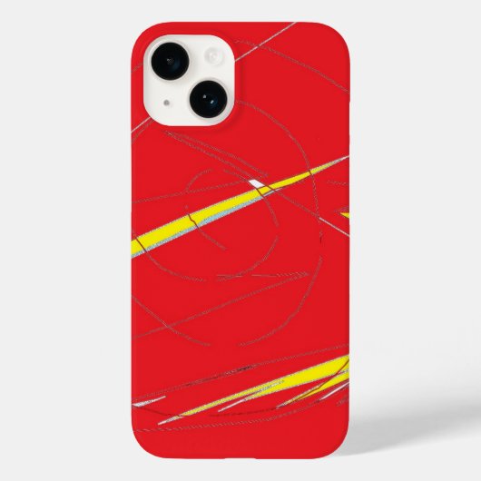 Coques Case-Mate iPhone La foudre dans le rouge (Verso)