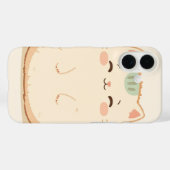 Coques Case-Mate iPhone la fourrure du chat est duveteuse et texturée avec (Verso (horizontal))