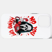 Coques Case-Mate iPhone la franchise _Scream_ détenant un redphone (Verso (horizontal))