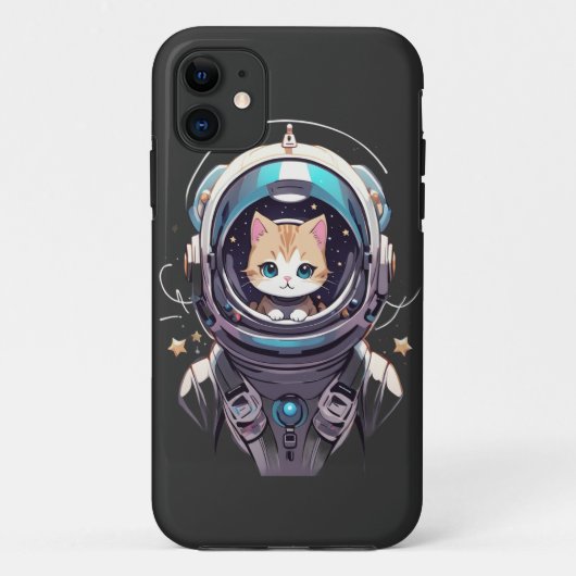 Coques Case-Mate iPhone La frontière finale de Cosmic Kitty (Dos)