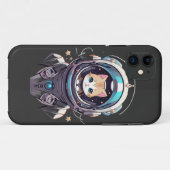 Coques Case-Mate iPhone La frontière finale de Cosmic Kitty (Dos (Horizontal))