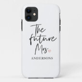 Coques Case-Mate iPhone La future Mme et Votre Nom | Cadeau de beauté mode (Dos)