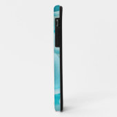 Coques Case-Mate iPhone La glace de turquoise s'est levée (Dos/Gauche)