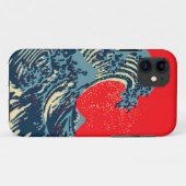 Coques Case-Mate iPhone La Grande vague Hokusai dans le style art de l'esp (Dos (Horizontal))