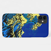 Coques Case-Mate iPhone La grande vague Hokusai en style pop art (Dos (Horizontal))