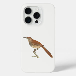 Coque iPhone 15 Pro La Grive Brown ou le Trasher Brown, New York Birds