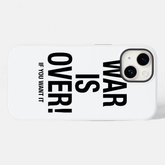Coques Case-Mate iPhone La guerre est finie (Verso (horizontal))
